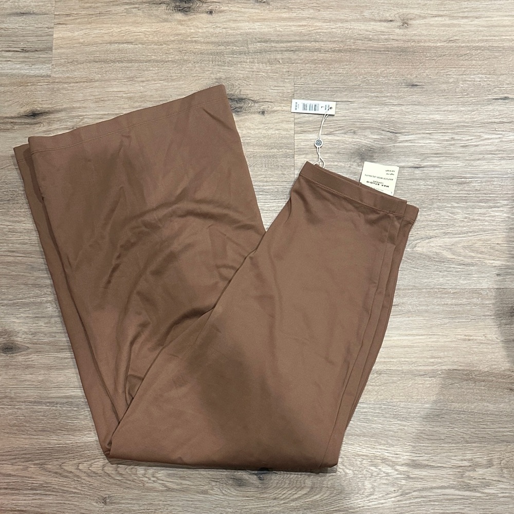 Max Studio Brown Wide Leg Pants